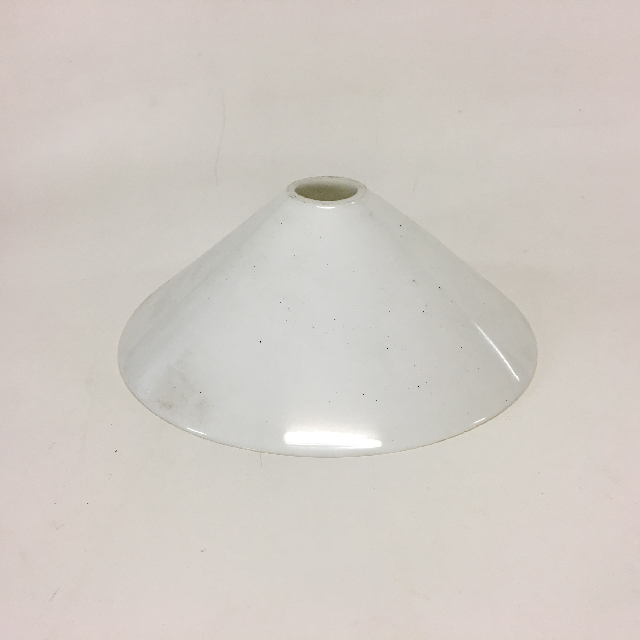 LAMPSHADE, Hanging Light - Chinaman Hat Style, Small 20cm Opaque Glass
